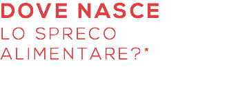 dove nasce lo spreco alimentare?*
